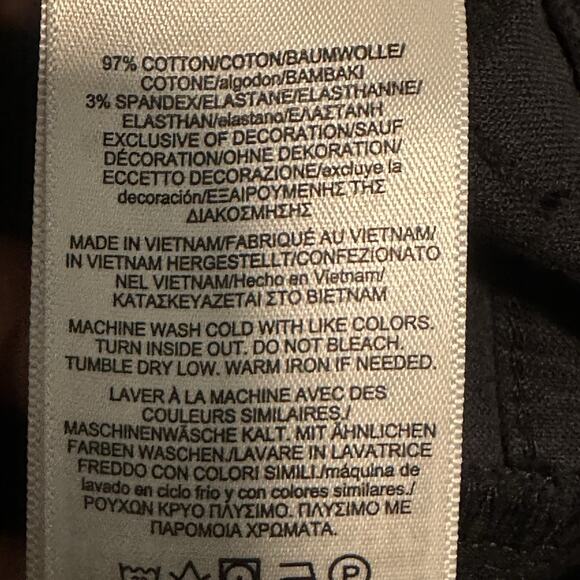 Brooks Brothers Women 6 Pant Skinny Corduroy Ankle Stretch‎ Black NWT - Picture 9 of 12